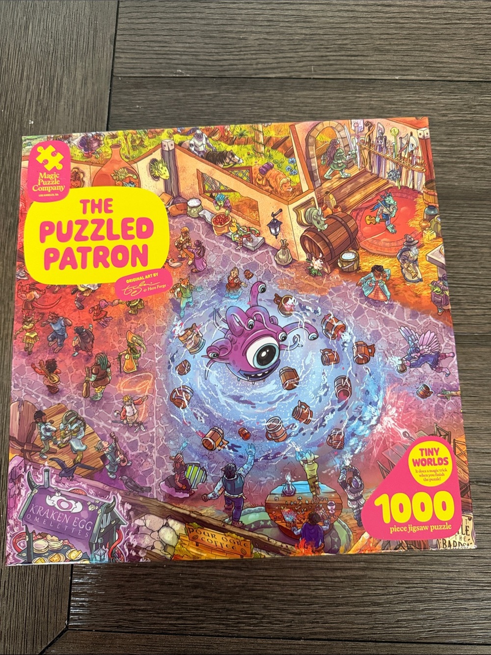 The Puzzled Patron Kids Puzzle - Purple Central Character, 1000 Pieces